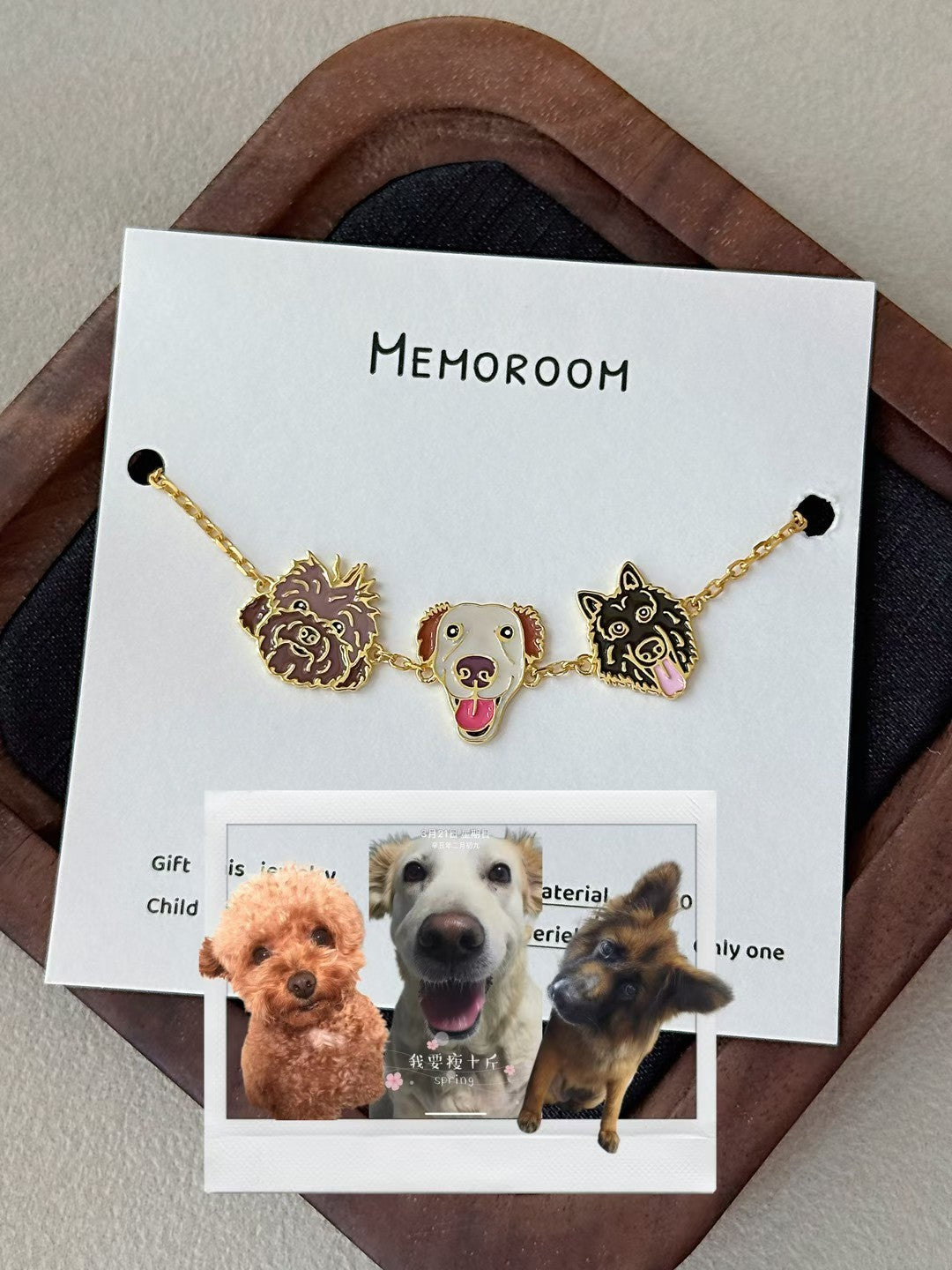 Custom Children's Drawing Necklace — Hand-Painted Enamel